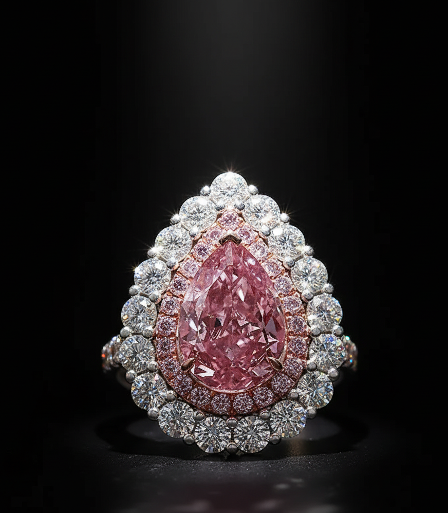 "Rose Radiance"🌷Pear Cut Ring by Ziara™🌹 BUY 1 GET 1 FREE!!
