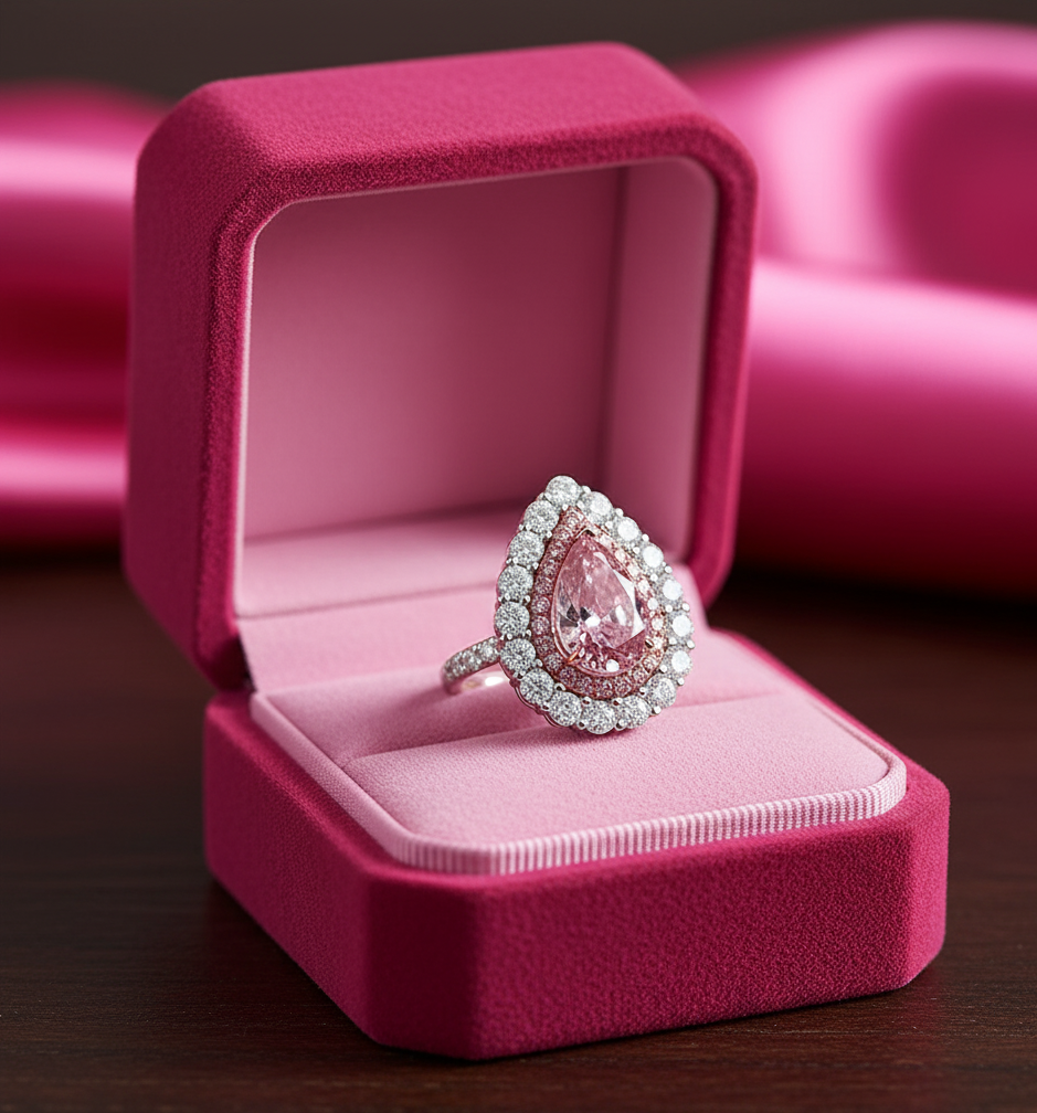 "Rose Radiance"🌷Pear Cut Ring by Ziara™🌹 BUY 1 GET 1 FREE!!
