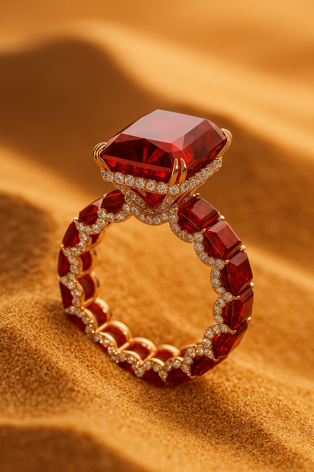 "Heart of Fire"❤️‍🔥Royal Ruby Ring by Ziara 🔥 BUY 1 GET 1 FREE!!