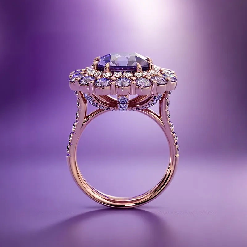 "Regal Aura"🔮 Ziara Signature Ring in Rose Gold BUY 1 GET 1 FREE!!