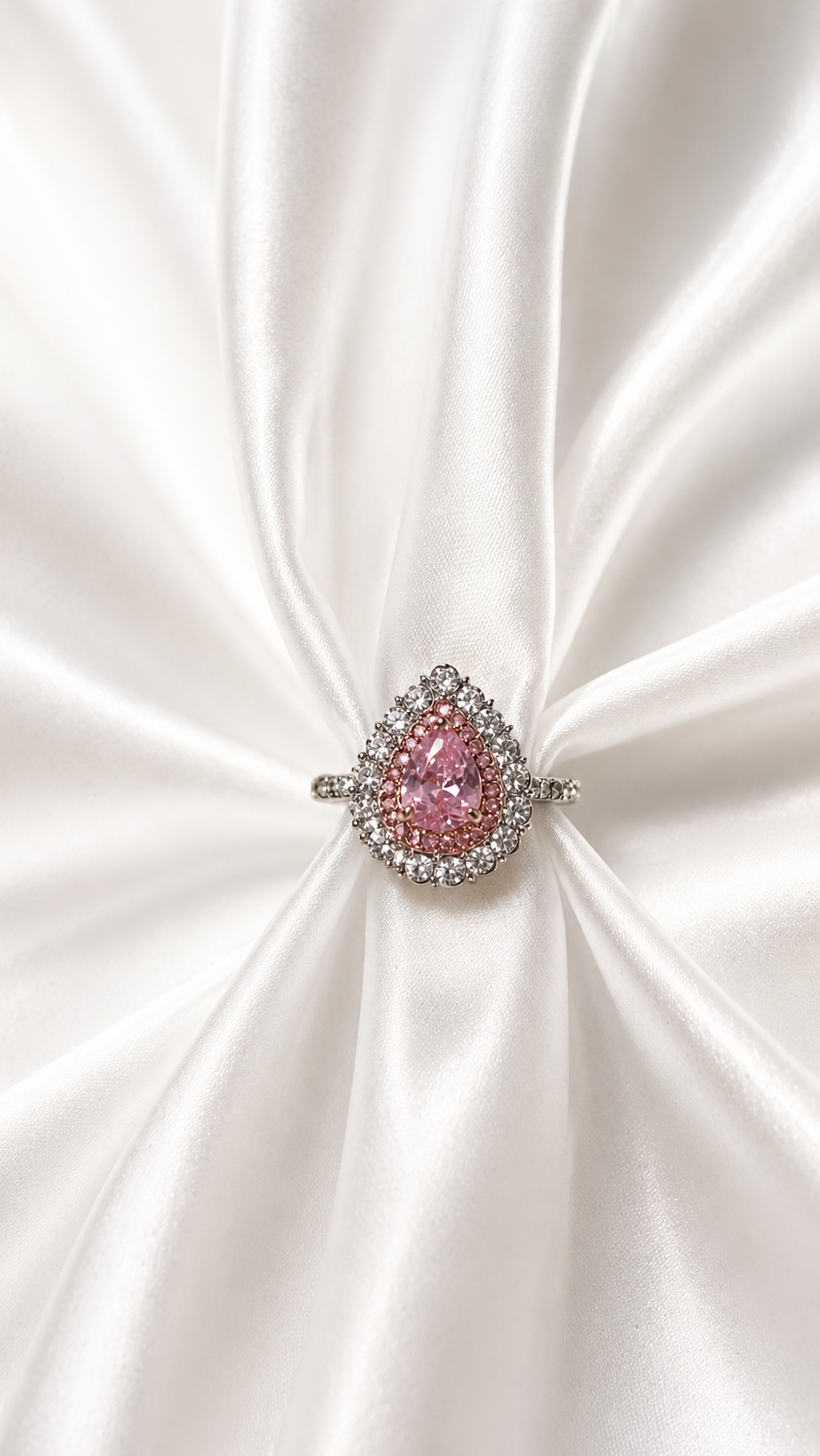 "Rose Radiance"🌷Pear Cut Ring by Ziara™🌹 BUY 1 GET 1 FREE!!