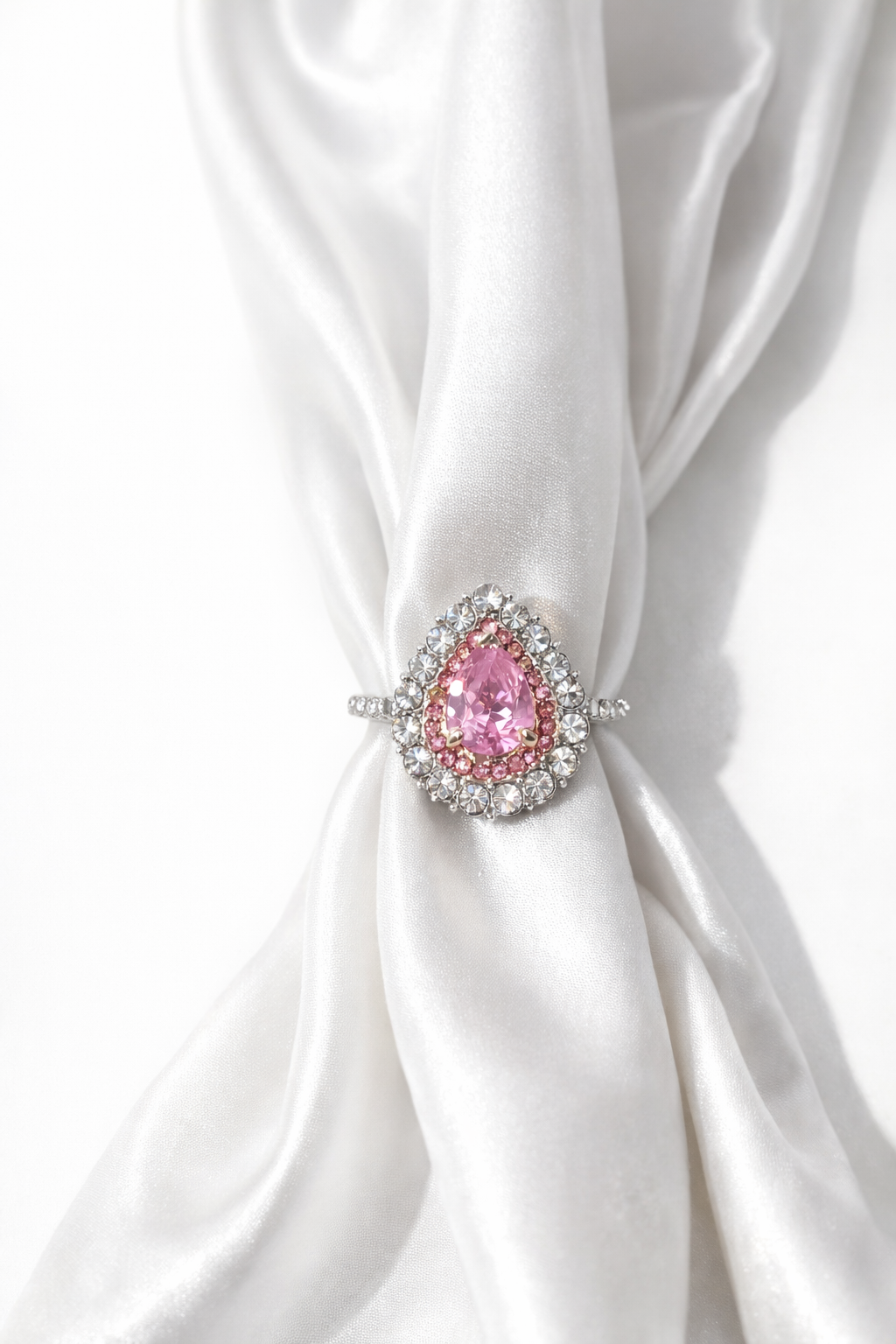 "Rose Radiance"🌷Pear Cut Ring by Ziara™🌹 BUY 1 GET 1 FREE!!
