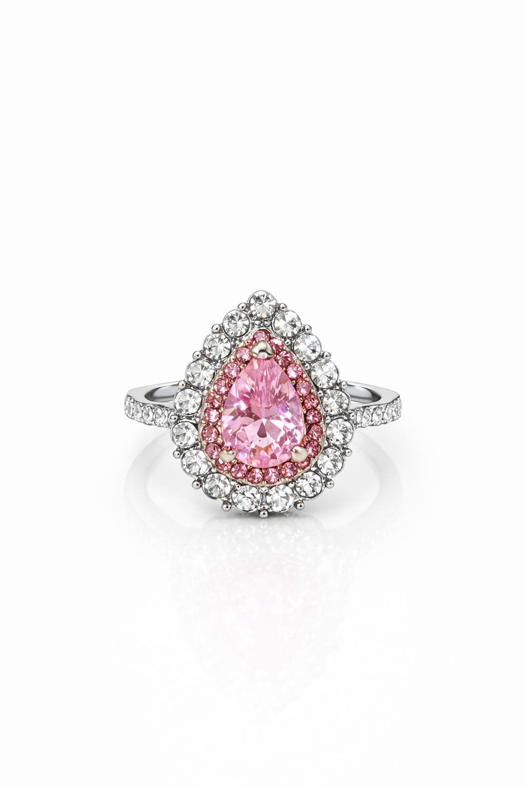 "Rose Radiance"🌷Pear Cut Ring by Ziara™🌹 BUY 1 GET 1 FREE!!