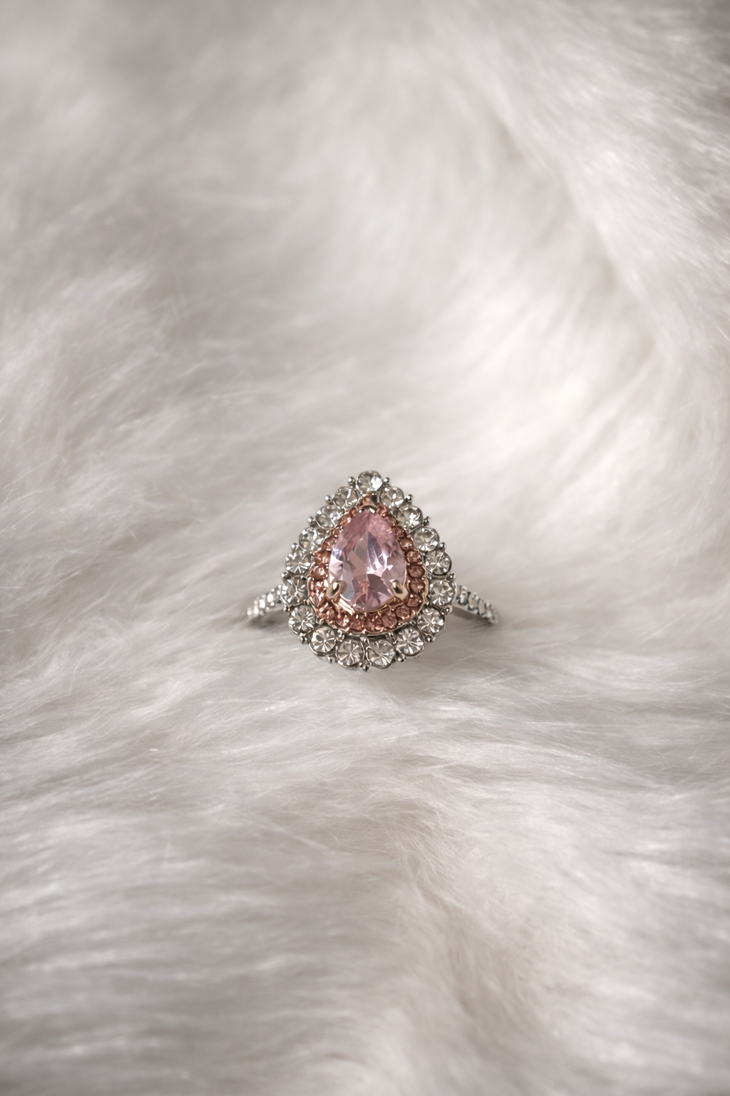 "Rose Radiance"🌷Pear Cut Ring by Ziara™🌹 BUY 1 GET 1 FREE!!