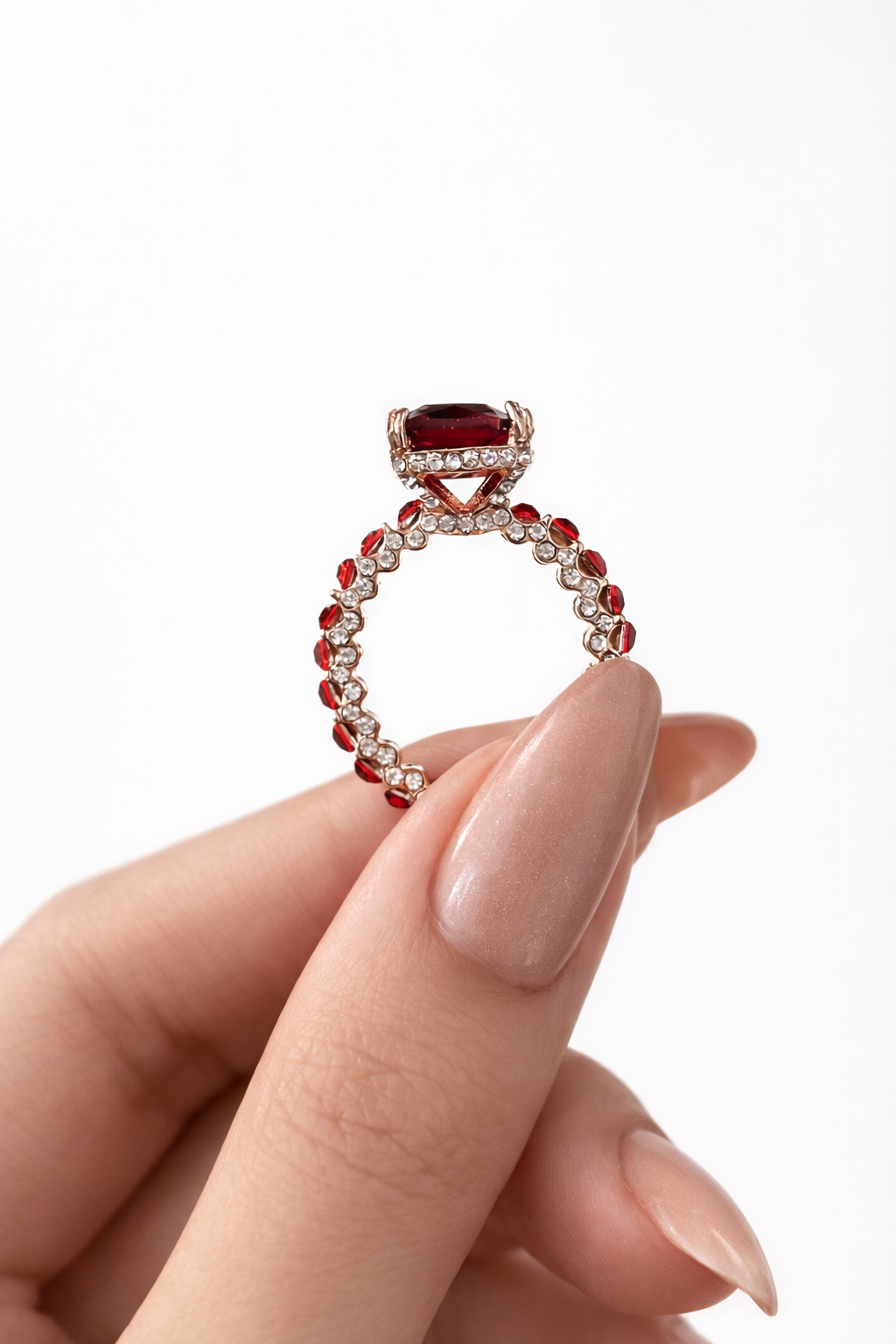 "Heart of Fire"❤️‍🔥Royal Ruby Ring by Ziara 🔥 BUY 1 GET 1 FREE!!