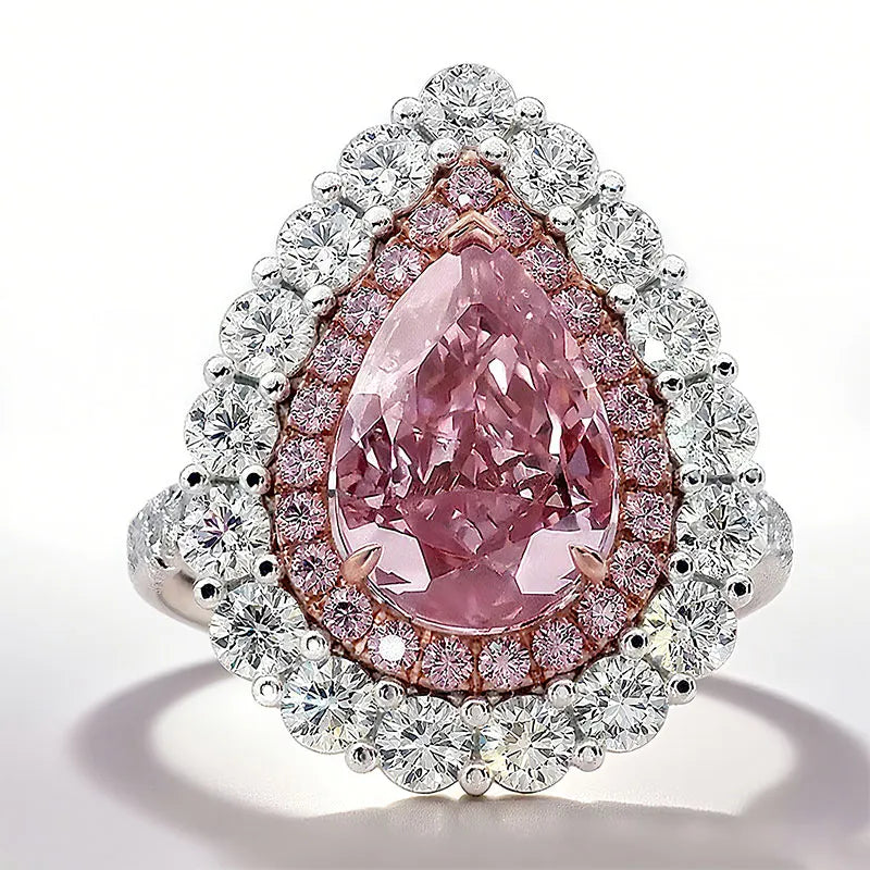 "Rose Radiance"🌷Pear Cut Ring by Ziara™🌹 BUY 1 GET 1 FREE!!