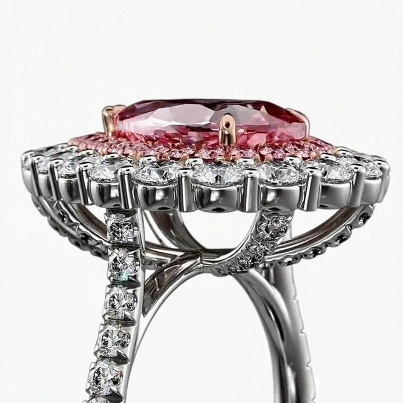 "Rose Radiance"🌷Pear Cut Ring by Ziara™🌹 BUY 1 GET 1 FREE!!