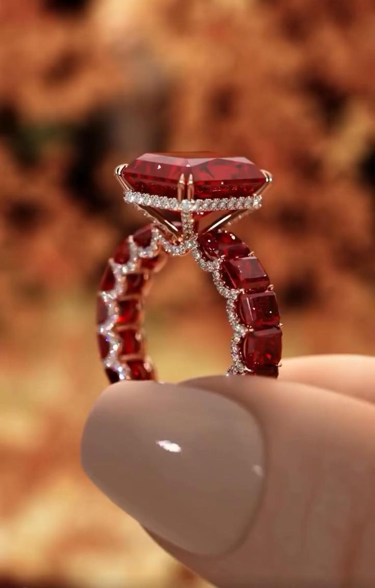 "Heart of Fire"❤️‍🔥Royal Ruby Ring by Ziara 🔥 BUY 1 GET 1 FREE!!