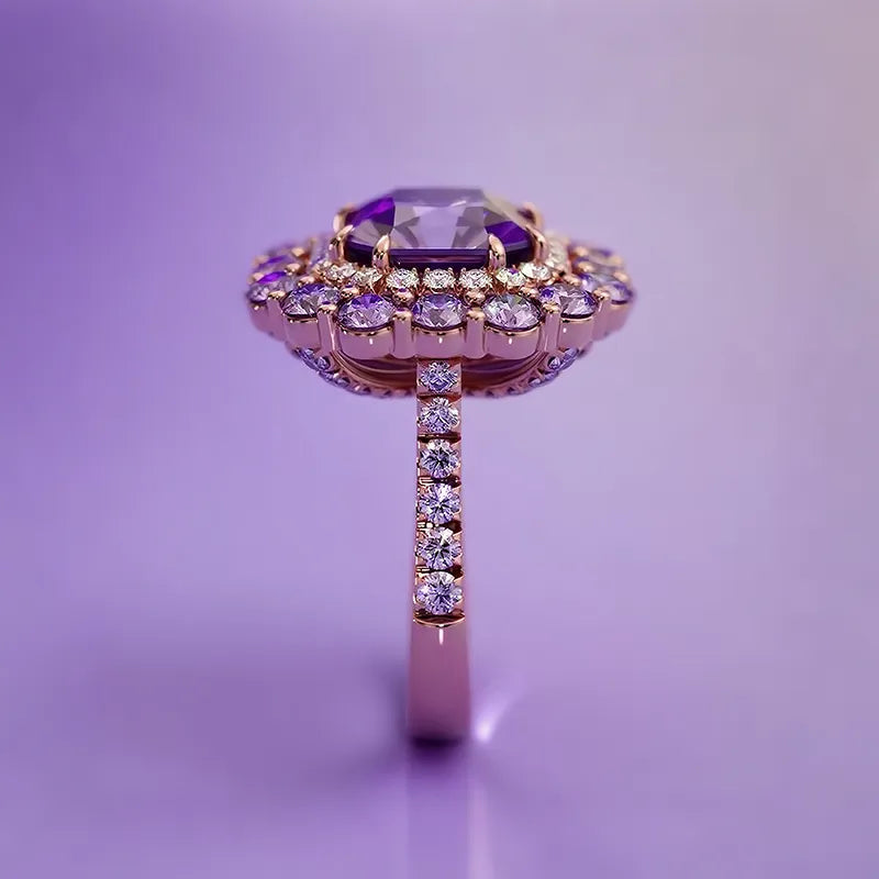 "Regal Aura"🔮 Ziara Signature Ring in Rose Gold BUY 1 GET 1 FREE!!